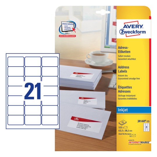 Address Labels | J8160-25 | Avery