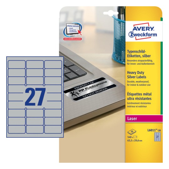 Tamper proof labels L611220 Avery