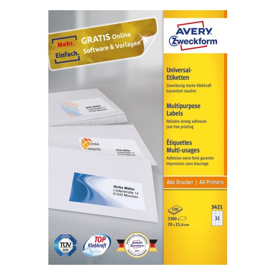 Multipurpose General-use Labels | 3421 | Avery