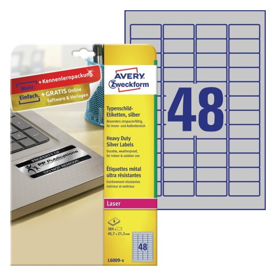 Heavy Duty Silver Labels | Avery