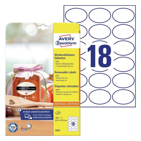 Removable Labels | 5087 | Avery