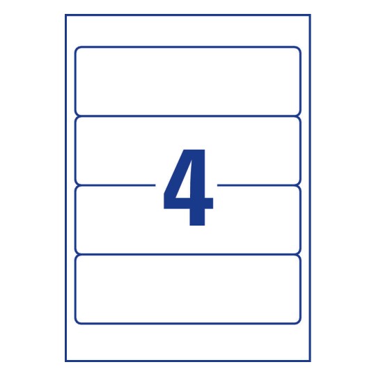 Avery l7165 parcel labels template