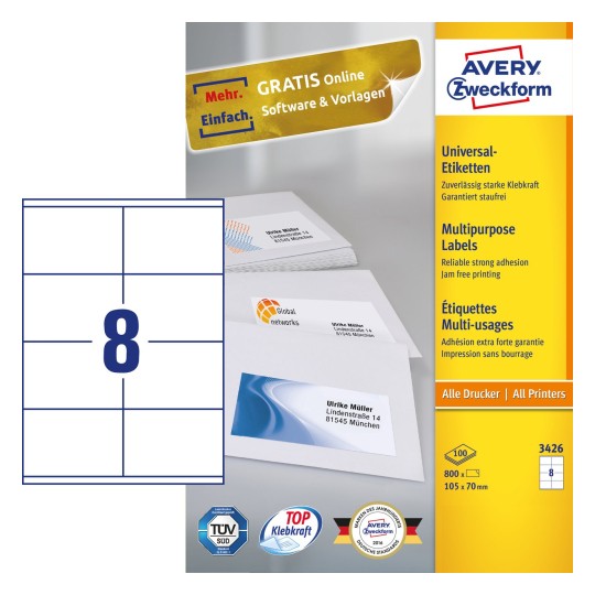 Multipurpose general use labels 3426 avery