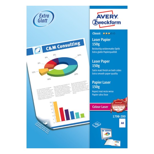 Classic colour laser paper 1798200 Avery