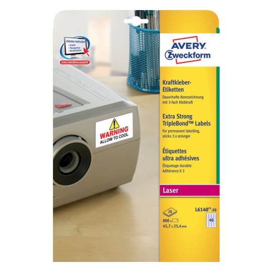 TripleBond™ Labels | L6140-20 | Avery