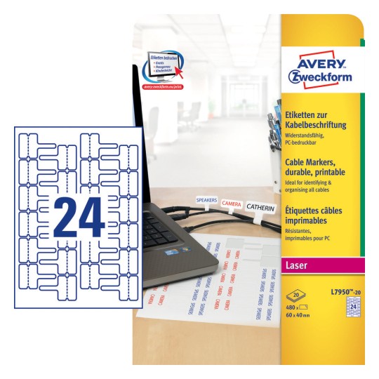 Cable markers l7950 20 avery