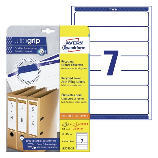 Recycling Filing Labels | LR4760-25 | Avery