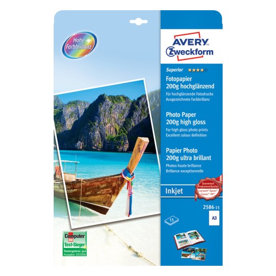 Superior Inkjet Photopaper 2586 15 Avery