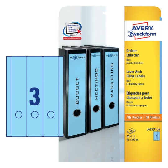 Filing Labels L4753 20 Avery