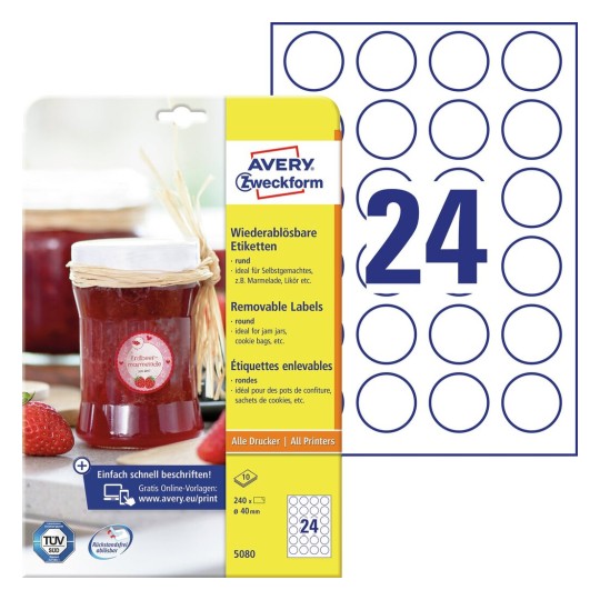 Jam Labels 5080 Avery