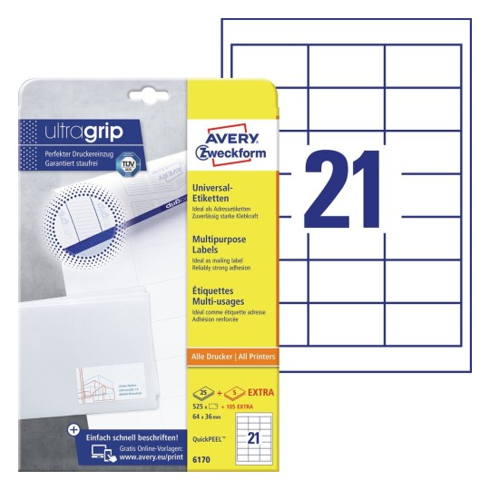 Multipurpose General-use Labels | 6170 | Avery