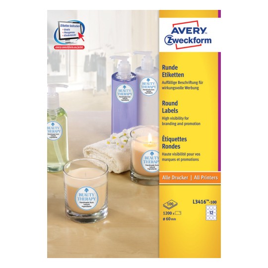 Labels in Special Shapes | L3416-100 | Avery