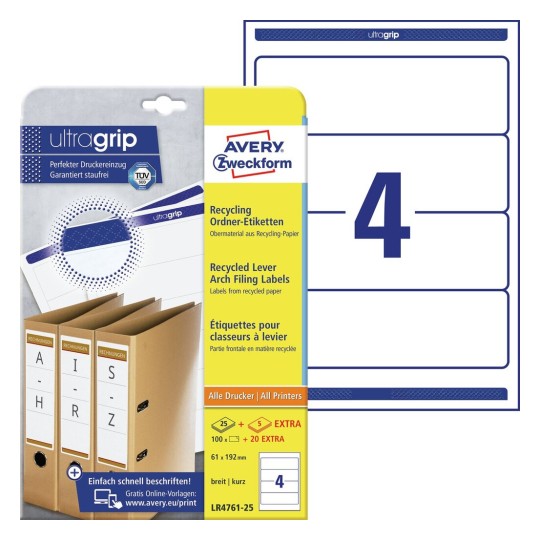 Free printable lever arch file labels