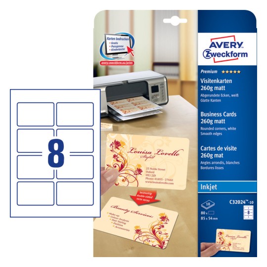 Premium Business Cards | C32096-10 | Avery