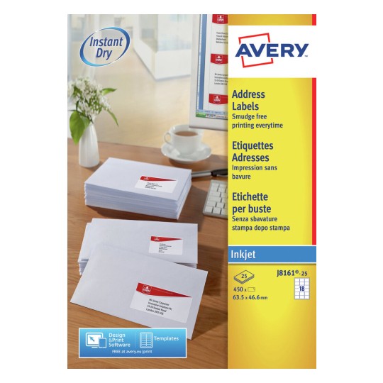 Address Labels | J8161-25 | Avery