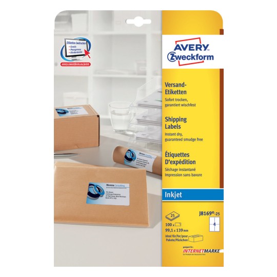 Mailing labels J816925 Avery
