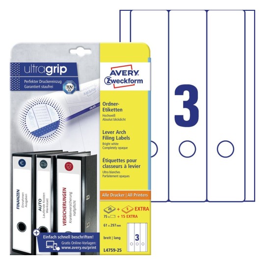 Lever Arch Filing Labels | Avery
