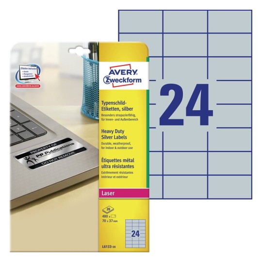 Heavy Duty Silver Labels | Avery