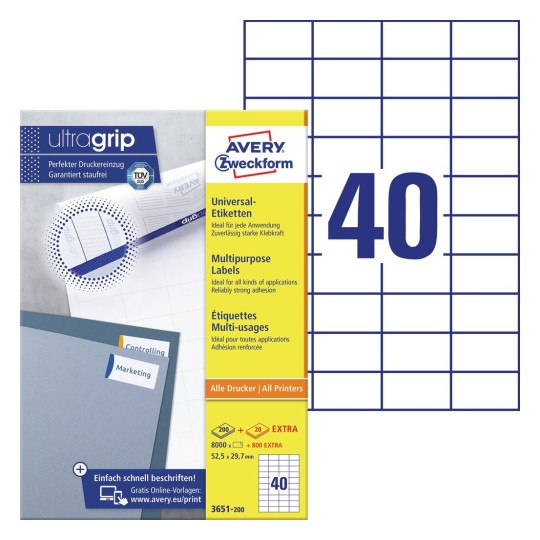 Op labels 30005 template