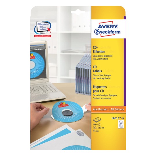 CD Labels ClassicSize | L6015-25 | Avery