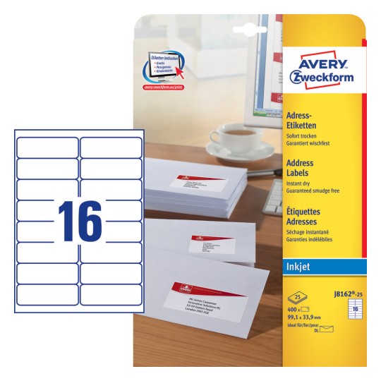 Address Labels | J8162-25 | Avery