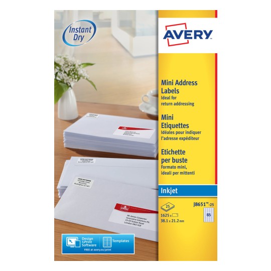 Mini Address Labels | J8651-25 | Avery