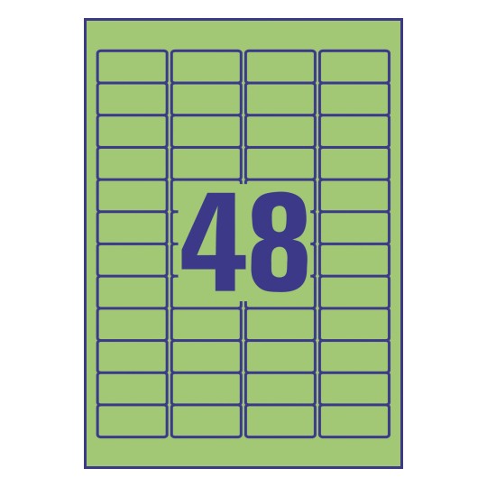 48 labels per sheet template word